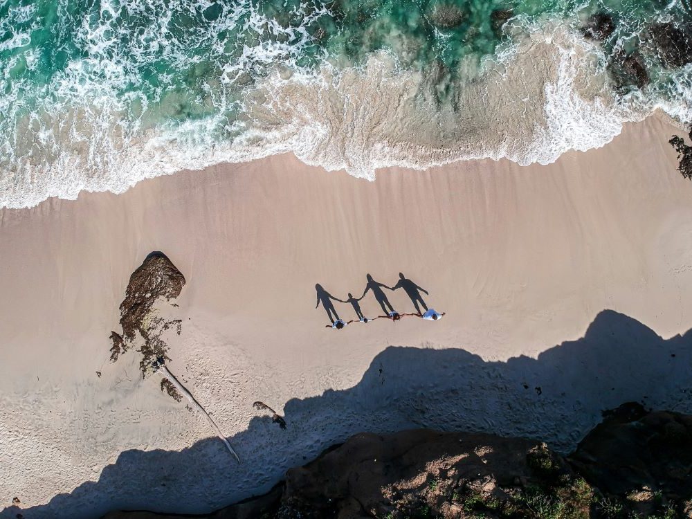 Plage famille